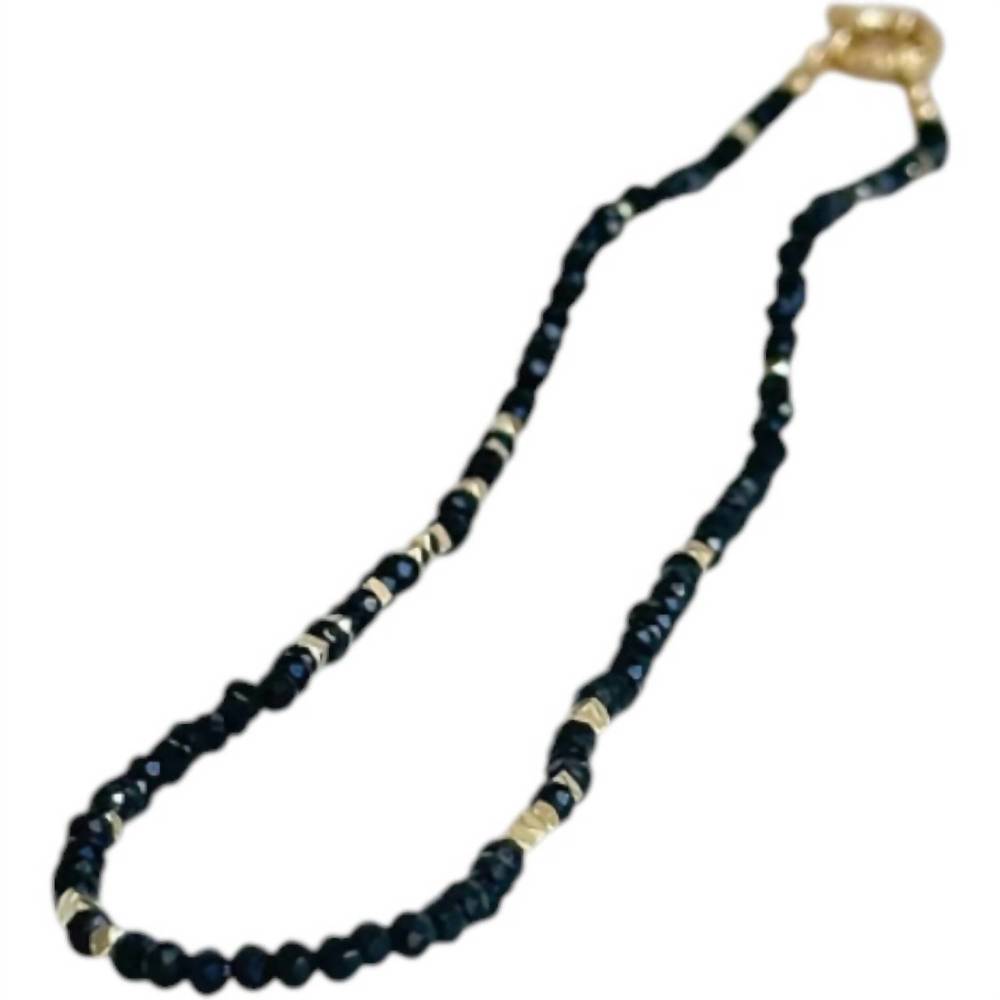 NEW EASTON ELLE stone necklace in black